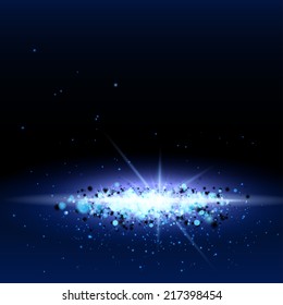 Galaxy abstract background. Vector illustration