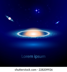 Galaxy abstract background. Vector illustration