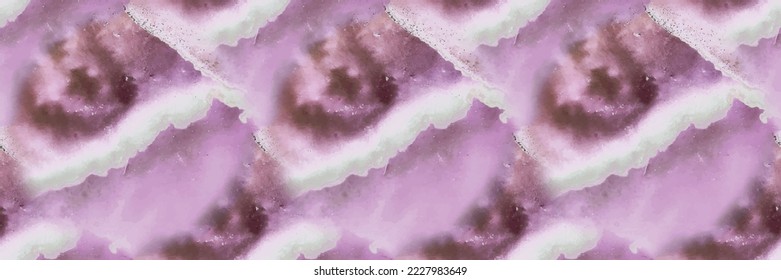 Galaxy Abstraktes Muster. Flüssigkeitsfarben ohne Nahtlose Wasserfarbe. Aquarell-Holi-Raum Vektornahtlose Malerei Liquid Splash Illustration. Alkoholinken-Hintergrund. Flüssiges Trippy-Splash. Science Ink Marmor Paint.