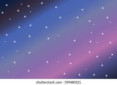 A galaxy art background with hexagon shape star vector.