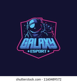 galaxy astronaut esport logo element