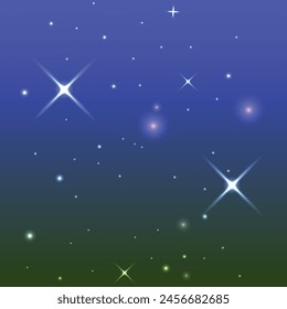 Galaxy background with bright stars design.