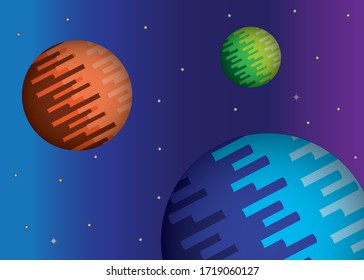 Galaxy Background Concepts. Vector EPS 10.