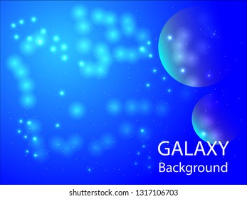 Galaxy Background design with gradient color vector illustration - vector