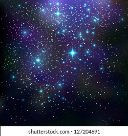 Galaxy background - vector illustration.