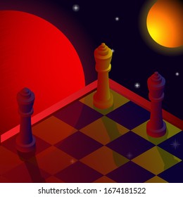 Galaxy Checkmate's Chess Vector Artwork