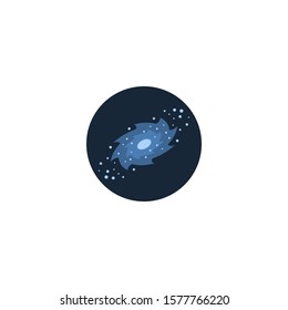 galaxy creative icon. flat illustration. From Space Exploration icons collection. Isolated galaxy sign on white background