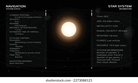 Datos de galaxia HUD. Espacio vectorial futurista   planetario FUI y concepto de interfaz GUI. 