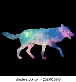 galaxy dog for dogs lovers tall t design vector illustration for use in design and print wall art poster canvas