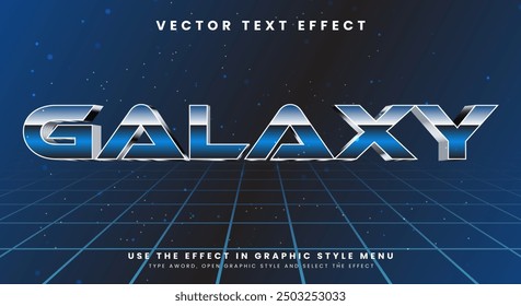 Galaxy editable text effect Template suitable for galaxy concept