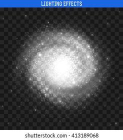 Galaxy effect spiral  realistic. Clusters of stars planets.  Milky Way background element 