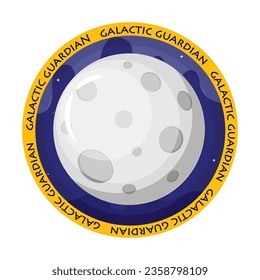 galaxy element. galactic guardian moon vector 