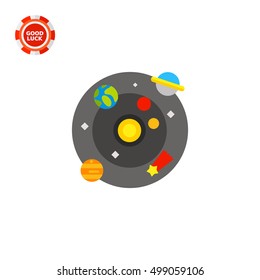 Galaxy Flat Icon