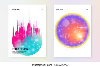 Galaxy flyer. Cosmic science template with planet, sun, deep fluid light. Holographic gradients. 3d magic dreamer unicorn sparkles. Galaxy flyer with universe shapes and star dust.