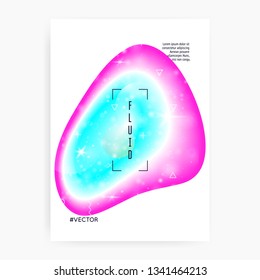 Galaxy flyer. Holographic gradients. 3d magic dreamer unicorn sparkles. Planetary, Starry science template with planet, sun, deep fluid light. Galaxy flyer with universe shapes and star dust.