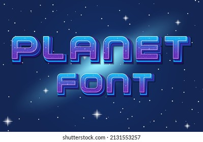 Galaxy-Schriftlogo auf Raumhintergrund