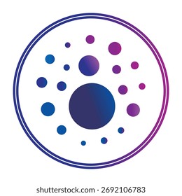 Galaxy Gradient Circle Abstract Vector Design