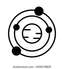 Galaxy Icon Design in Five Style mit Editable Stroke. Line, Solid, Flat Line, Duo Tone Color und Color Gradient Line. Geeignet für Web Page, Mobile App, UI, UX und GUI Design.