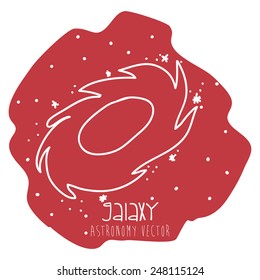 galaxy icon design, vector illustration eps10 graphic 