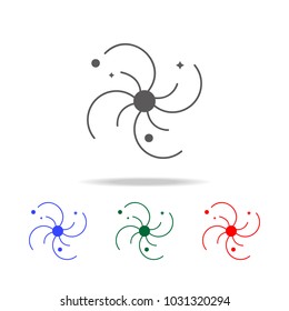 galaxy icon. Elements in multi colored icons for mobile concept and web apps. Icons for website design and development, app development on white background