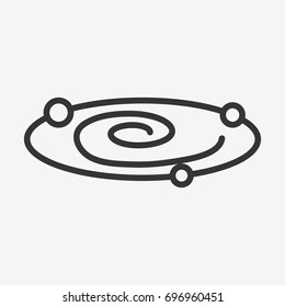 Galaxy  icon illustration isolated vector sign symbol