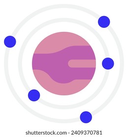 Galaxy icon illustration for web, app, infographic, etc