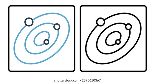 galaxy icon. line icon style. simple vector design editable