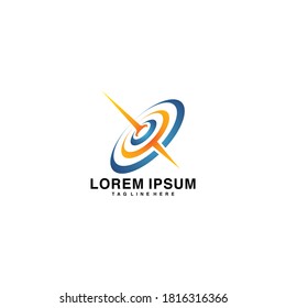Vector de diseño del logotipo del icono de galaxia