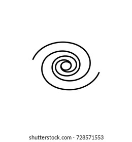 Galaxy icon on white background