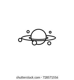 Galaxy icon on white background