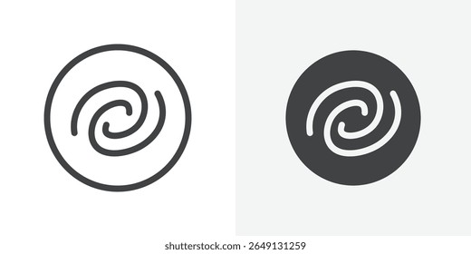 Galaxy icon Outline vector sign