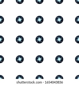 patrón de icono de galaxia perfectamente aislado en fondo blanco. Icono de galaxia plana editable. patrón de icono galaxy para web y móvil.