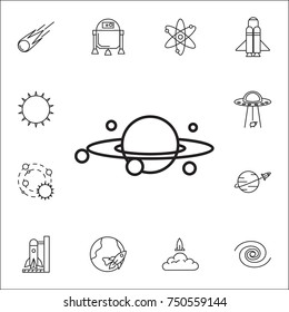 Galaxy icon. Set of space icons. Signs, outline symbols collection, simple thin line icons for websites, web design, mobile app, info graphics on white background