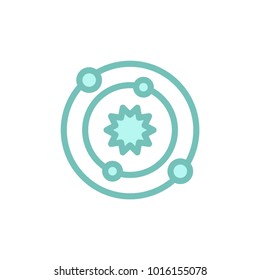 galaxy icon. shady icon vector