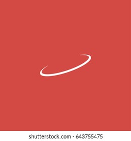 Galaxy Icon. Sign Design. Red Background