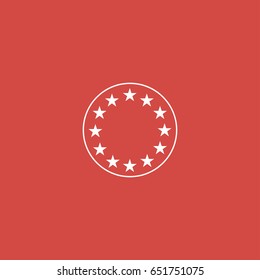 galaxy icon. sign design. red background