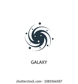 galaxy icon. Simple element illustration. galaxy concept symbol design from space exploration collection. Can be used for web and mobile.