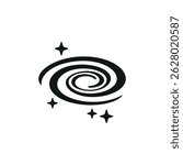 Galaxy icon. Simple galaxy icon for social media, app and web design. Vector illustration.