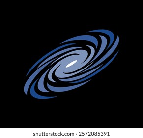 Galaxy icon. Symbol of space, astronomy or universe. Object of observation of astronomers.