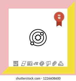 galaxy icon vector