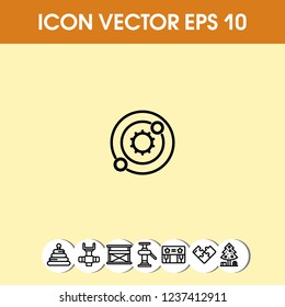 galaxy icon vector