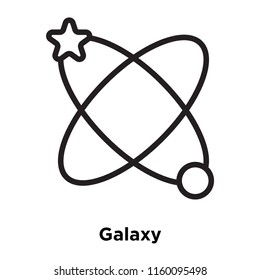 Galaxy icon vector isolated on white background, Galaxy transparent sign