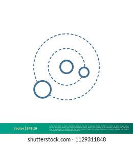 Galaxy Icon Vector Logo Template Illustration Design. Vector EPS 10.