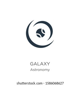 Galaxy icon vector. Trendy flat galaxy icon from astronomy collection isolated on white background. Vector illustration can be used for web and mobile graphic design, logo, eps10