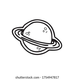 Galaxy illustration doodle vetor  pattern sticker ufo Spaceship Alien Astronaut star mars with isolate background 