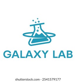 Galaxy Lab flach minimalistisch Logo-Design