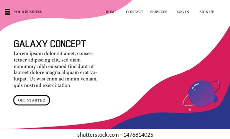 galaxy landing page for ui web