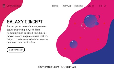 galaxy landing page for ui web