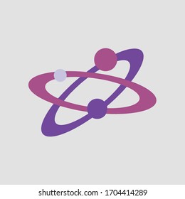 Vector de iconos de la línea Galaxia