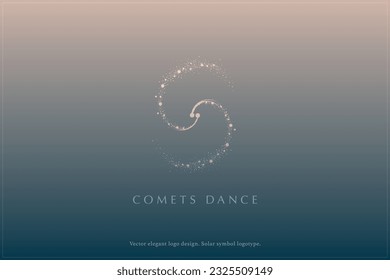 Galaxy logo design, Minimal logotype, Stars, Milkyway logo, Celestial logo design, Minimal, Minimalistic
